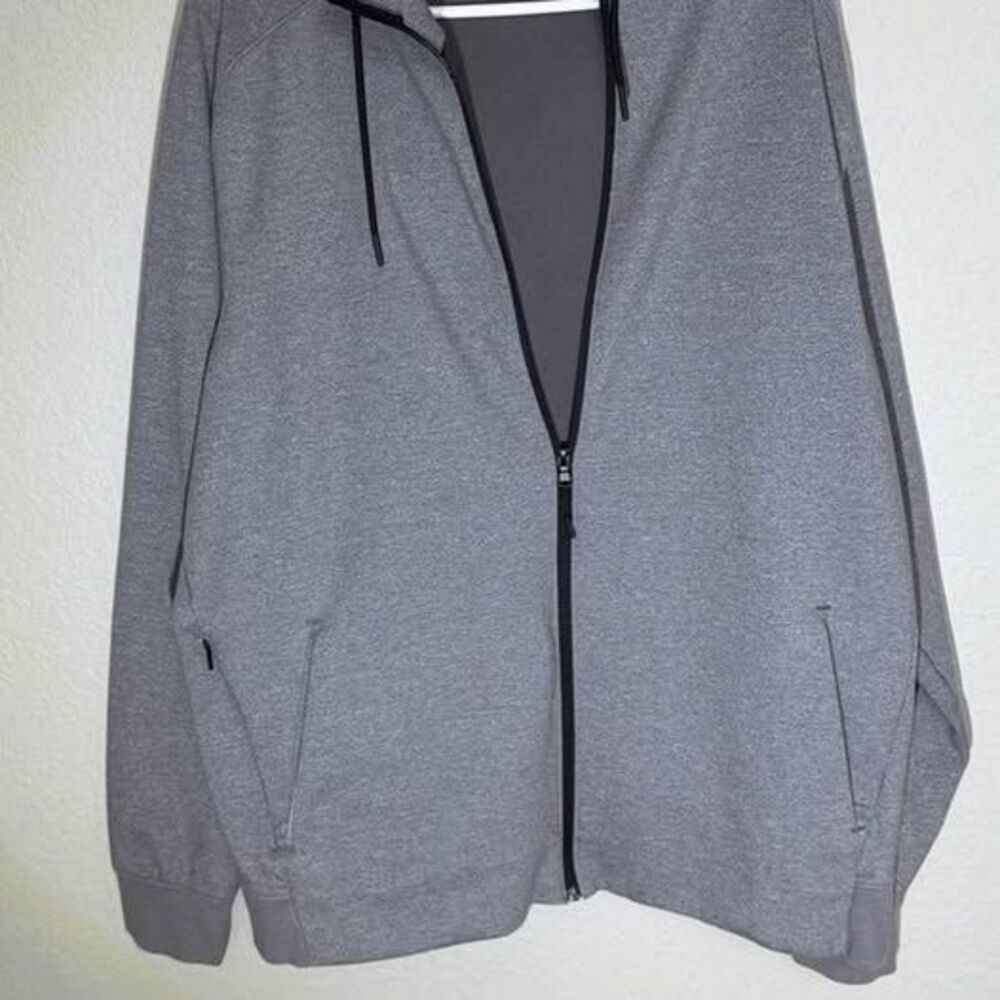 Old Navy Active Dynamic Fleece Zip Hoodie Stretch Gray XXL